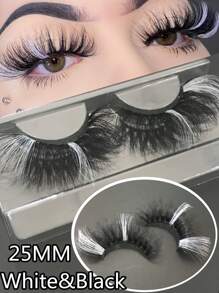 1對25mm角色扮演假睫毛 - 彩色 - 查看 1