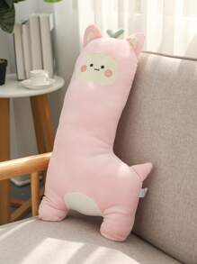 1入組卡通設計裝飾抱枕沙發可愛抱枕 - 粉色 - 查看 1