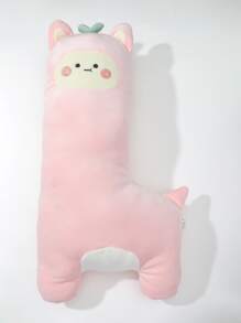 1入組卡通設計裝飾抱枕沙發可愛抱枕 - 粉色 - 查看 2