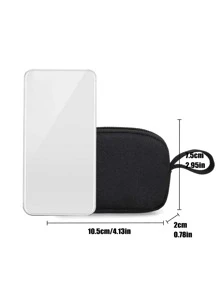 Túi đựng đồ giải trí ngoài trời di động dành cho doanh nhân thường ngày Ví mini Ví cho nam Ví tiền xu Ví du lịch - màu đen - Xem 4