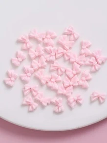 用 3D 美甲装饰改变你的指甲 30 件蝴蝶结美甲装饰 适合女性和女孩 DIY 美甲饰品 美甲宝石 美甲用品 - 粉色 - 查看 4