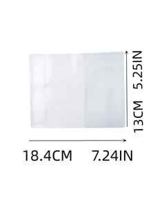 旅行多功能透明防水护照身份证夹假期配件旅行必需品海滩旅行收纳包暑假返校旅行用品旅行收纳包旅行用品旅行钱包护照夹护照钱包海滩度假包夏季圣诞假期 - 無色 - 查看 5