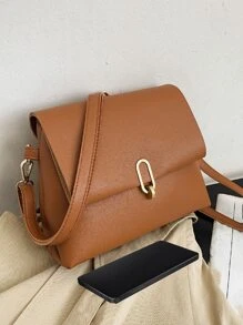 Túi Crossbody Nữ màu trơn Có thể điều chỉnh được Thanh lịch - màu nâu - Xem 6