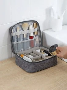 Minimalist Digital Bag Multi-compartment Portable Zipper For Travel Electronic Organizer Cable Bag Storage Bag Electronic Accessories Carry Case For Cable Cord Charger Phone Earphone Power Bank For Travel Gifts for Men - Dark Grey - View 5