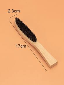 軟毛刷木柄刷男士剃須刷清潔刷清潔刷梳理鬍鬚刷清潔刷掃描