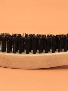 軟毛刷木柄刷男士剃須刷清潔刷清潔刷梳理鬍鬚刷清潔刷掃描