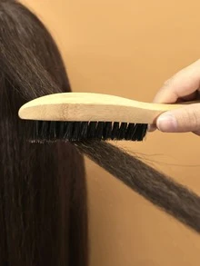 軟毛刷木柄刷男士剃須刷清潔刷清潔刷梳理鬍鬚刷清潔刷掃描