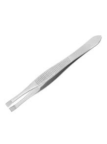 2pcs Stainless Steel Eyebrow Clip Set, Silver Striped Eyebrow Tweezers,Makeup,Cheap,Room Decor,Vanity,Travel,Bedroom,Makeup Accessories,Tweezers