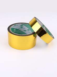 1卷金屬膠帶，簡約金色辦公膠帶 - 金色 - 查看 4