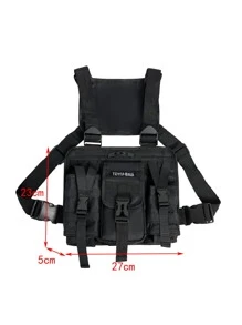 Hip-Hop Streetwear Men Chest Rig Bags Fashion Vest Bag Travel Chest Pack Men Bag Vest Bag For Student Travel Vacation School Valentines College Bag For Men Laptop Winter Large Capacity Multi-Functional Outdoor Chest Bag For Men Side Bags For Men Hip Bag Black Bag Travel Essentials Holiday Essentials Fanny Pack Summer The Sporty Life Bag Pack Belt Bag Waist Bag Spring School Supplies