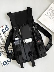 Hip-Hop Streetwear Men Chest Rig Bags Fashion Vest Bag Travel Chest Pack Men Bag Vest Bag For Student Travel Vacation School Valentines College Bag For Men Laptop Winter Large Capacity Multi-Functional Outdoor Chest Bag For Men Side Bags For Men Hip Bag Black Bag Travel Essentials Holiday Essentials Fanny Pack Summer The Sporty Life Bag Pack Belt Bag Waist Bag Spring School Supplies
