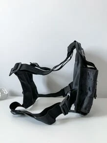 Hip-Hop Streetwear Men Chest Rig Bags Fashion Vest Bag Travel Chest Pack Men Bag Vest Bag For Student Travel Vacation School Valentines College Bag For Men Laptop Winter Large Capacity Multi-Functional Outdoor Chest Bag For Men Side Bags For Men Hip Bag Black Bag Travel Essentials Holiday Essentials Fanny Pack Summer The Sporty Life Bag Pack Belt Bag Waist Bag Spring School Supplies