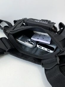 Hip-Hop Streetwear Men Chest Rig Bags Fashion Vest Bag Travel Chest Pack Men Bag Vest Bag For Student Travel Vacation School Valentines College Bag For Men Laptop Winter Large Capacity Multi-Functional Outdoor Chest Bag For Men Side Bags For Men Hip Bag Black Bag Travel Essentials Holiday Essentials Fanny Pack Summer The Sporty Life Bag Pack Belt Bag Waist Bag Spring School Supplies