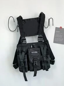 Hip-Hop Streetwear Men Chest Rig Bags Fashion Vest Bag Travel Chest Pack Men Bag Vest Bag For Student Travel Vacation School Valentines College Bag For Men Laptop Winter Large Capacity Multi-Functional Outdoor Chest Bag For Men Side Bags For Men Hip Bag Black Bag Travel Essentials Holiday Essentials Fanny Pack Summer The Sporty Life Bag Pack Belt Bag Waist Bag Spring School Supplies