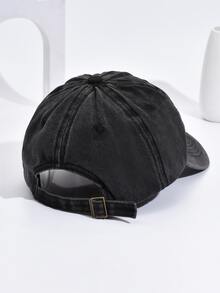 Gorra de béisbol con estampado de corona - Gris Oscuro - Ver 3