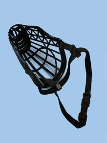 Rọ mõm chó bằng nhựa chống cắn, chống sủa, chống rối loạn ăn uống, thích hợp cho chó cỡ vừa - màu đen - Xem 2