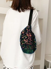 Cangurera con lentejuelas miedoso - Verde - Ver 2