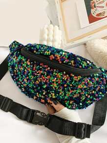 Cangurera con lentejuelas miedoso - Verde - Ver 3