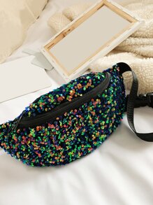 Cangurera con lentejuelas miedoso - Verde - Ver 4