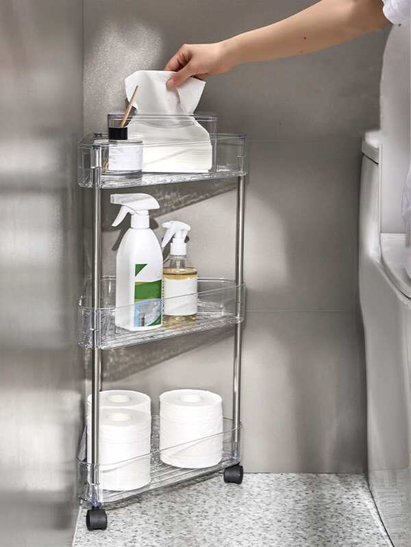 1pc Clear Bathroom Storage Rack SHEIN USA