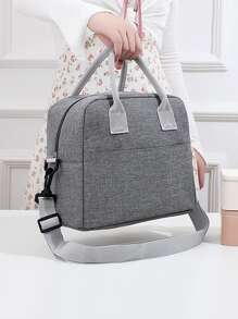 BRIVILAS 1入組便攜便當袋 - 灰色 - 查看 2