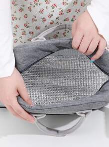 BRIVILAS 1入組便攜便當袋 - 灰色 - 查看 5