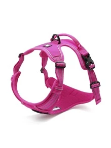 Truelove 1pc No Pull Pet Harness For Cat And Dog For Outdoor - Hot Pink - View 1