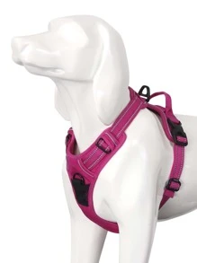 Truelove 1pc No Pull Pet Harness For Cat And Dog For Outdoor - Hot Pink - View 2