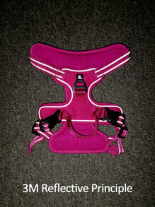 Truelove 1pc No Pull Pet Harness For Cat And Dog For Outdoor - Hot Pink - View 4