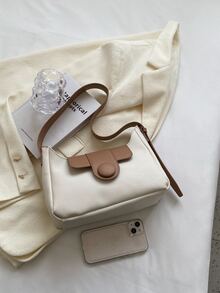 Colourblock Hobo Bag Medium Flap - Multicolor - View 5