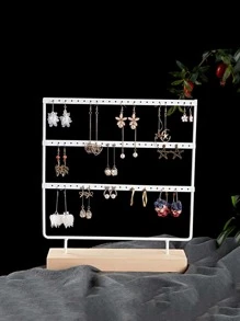 1 件铁质首饰收纳架，可拆卸桌面耳环展示架，适合家庭使用，情人节返校礼物