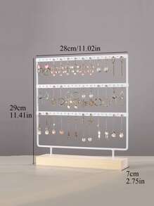 1 件铁质首饰收纳架，可拆卸桌面耳环展示架，适合家庭使用，情人节返校礼物