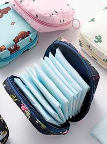 1 Băng Vệ Sinh Polyester Túi Bảo Quản Hoạt Hình Họa Tiết Ngẫu Nhiên Băng Vệ Sinh Túi Bảo Quản Cho Gia Đình - Nhiều màu - Xem 2