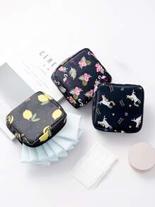 1 Băng Vệ Sinh Polyester Túi Bảo Quản Hoạt Hình Họa Tiết Ngẫu Nhiên Băng Vệ Sinh Túi Bảo Quản Cho Gia Đình - Nhiều màu - Xem 4