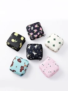 1 Băng Vệ Sinh Polyester Túi Bảo Quản Hoạt Hình Họa Tiết Ngẫu Nhiên Băng Vệ Sinh Túi Bảo Quản Cho Gia Đình - Nhiều màu - Xem 5