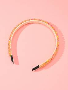 1入組女孩珠飾奢華風格頭帶用於髮飾