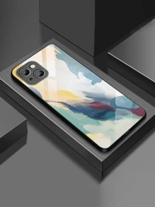 Vỏ điện thoại kính hoa văn trừu tượng - Nhiều màu - Xem 1