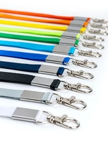 1pc Solid Color Long Lanyard, Simple Multi-purpose Neck Lanyard For ID Badge Wallet - Black - View 3