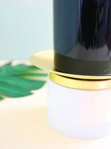 2pcs/set 	Iron Candle Holder, Modern Golden Candle Stand For Home - Gold - View 5