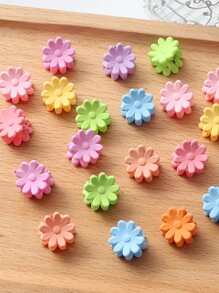 20 Piezas Horquillas Con Diseño Floral Lindo - Multicolor - Ver 3