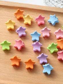 20pcs Star Shaped Hair Clips Cute,Dopamine Hair Claws Claw Clips Hair Jaw Clip Hair Clamps Hair Clutch Hair Catcher Clip, School Hair Accessories Fall Winter For Vacation Outfits Woman - Multicolor - View 3