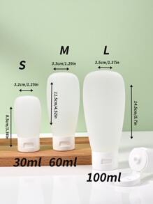 1 件 PP 乳液分配器，简约白色乳液瓶，适用于旅行家居浴室装饰秋季装饰