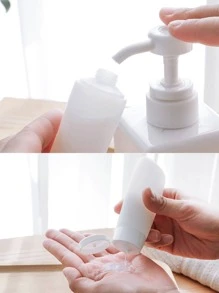 1 件 PP 乳液分配器，简约白色乳液瓶，适用于旅行家居浴室装饰秋季装饰