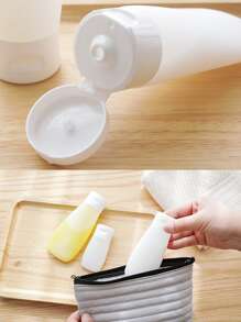 1 件 PP 乳液分配器，简约白色乳液瓶，适用于旅行家居浴室装饰秋季装饰