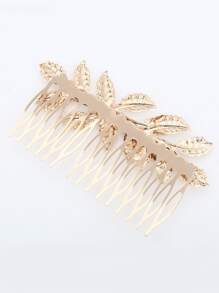 Kẹp tóc hình chiếc lá phong cách Boho - Vàng - Xem 2