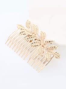 Kẹp tóc hình chiếc lá phong cách Boho - Vàng - Xem 3