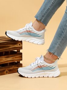 Thể thao Giày Chạy bộ Đối với phụ nữ , Thoáng khí Mặt trước thắt dây Giày thể thao ngoài trời - Nhiều màu - Xem 2