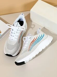 Thể thao Giày Chạy bộ Đối với phụ nữ , Thoáng khí Mặt trước thắt dây Giày thể thao ngoài trời - Nhiều màu - Xem 3