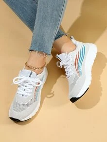 Thể thao Giày Chạy bộ Đối với phụ nữ , Thoáng khí Mặt trước thắt dây Giày thể thao ngoài trời - Nhiều màu - Xem 4