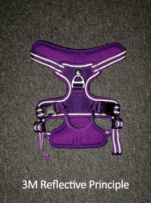 Truelove 1入組無拉式寵物背帶適用於貓和狗狗適用於戶外 - 紫色 - 查看 4